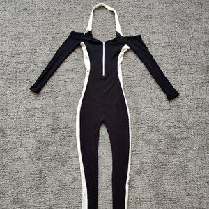 Halter off the shoulder jumpsuit